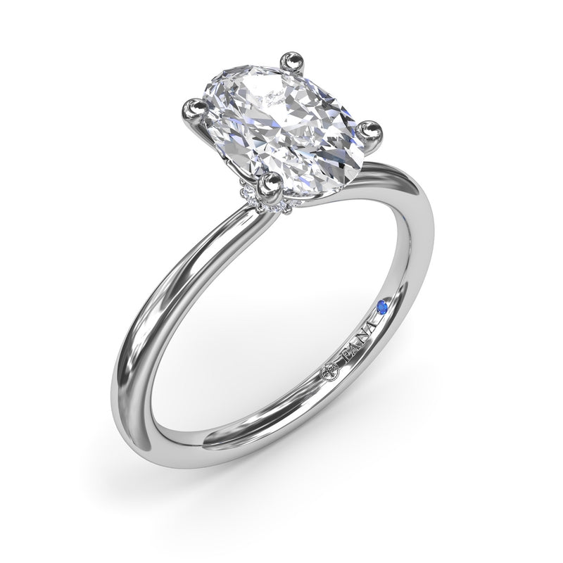 Fana Hidden Halo Engagement Ring