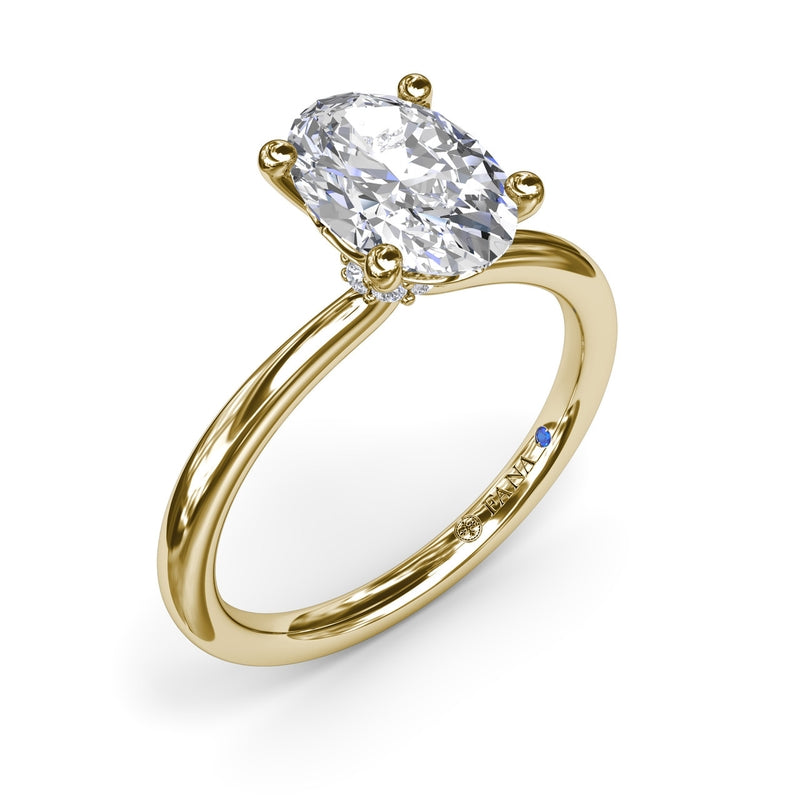 Fana Hidden Halo Engagement Ring