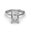 Fana Hidden Halo Diamond Engagement Ring