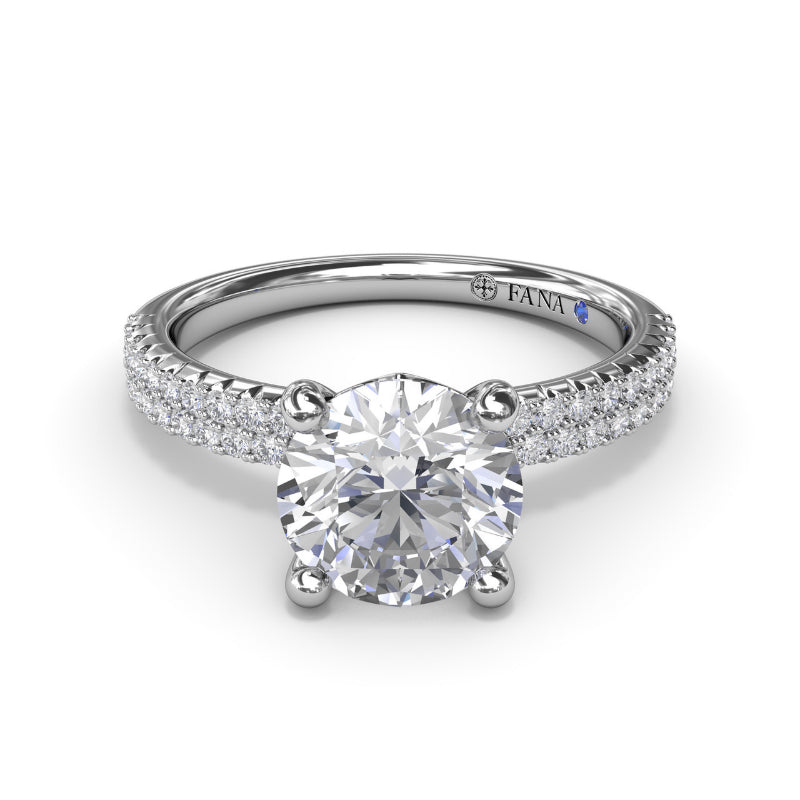 Fana Pave Diamond Engagement Ring