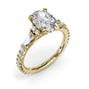 Fana Modern Twist Three Stone Engagement Ring