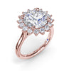 Fana Floral Diamond Engagement Ring