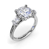 Fana Double Baguette Diamond Engagement Ring