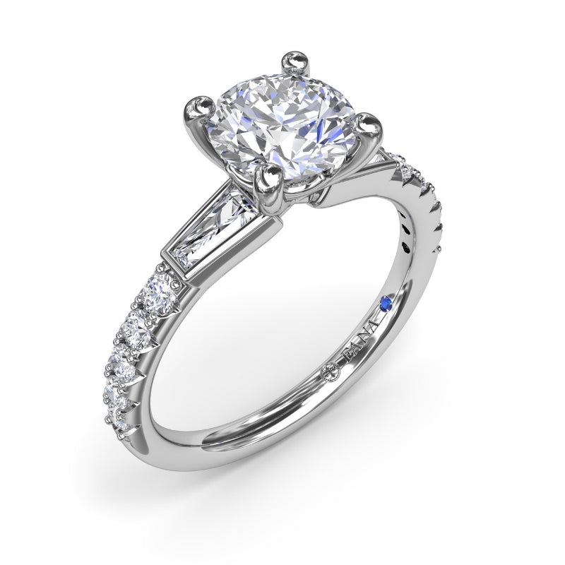 Fana Tapered Baguette Diamond Engagement Ring