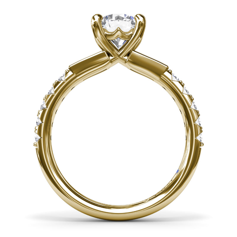 Fana Tapered Baguette Diamond Engagement Ring