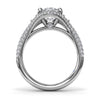 Fana Double Pave Diamond Halo Engagement Ring