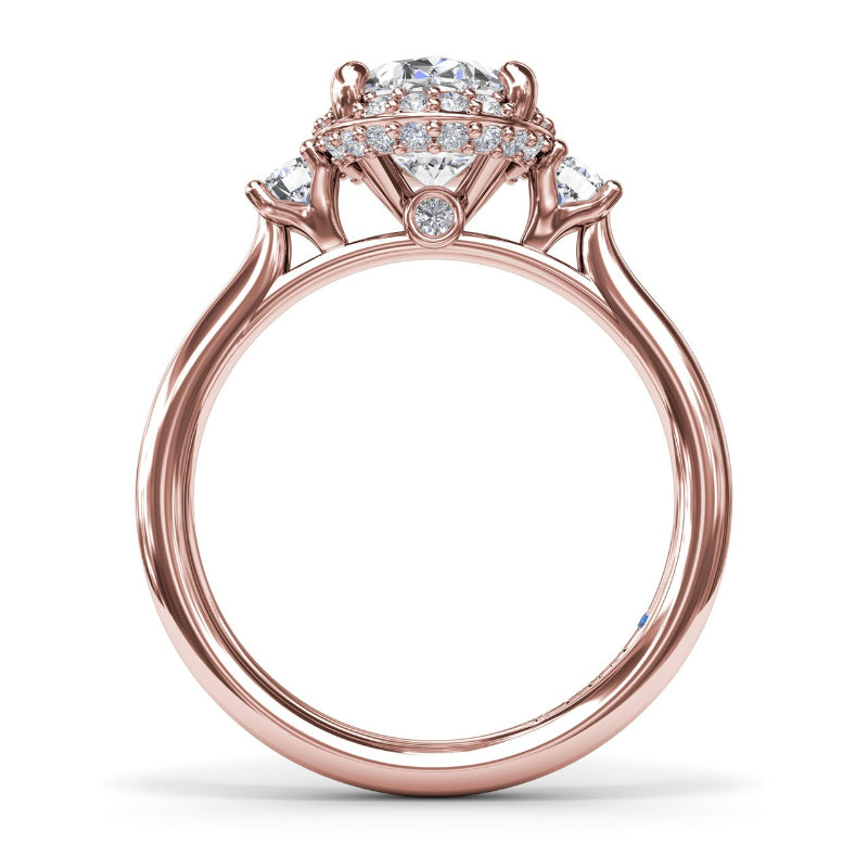 Fana Diamond Halo Engagement Ring