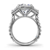 Fana Complete Halo Three Stone Engagement Ring