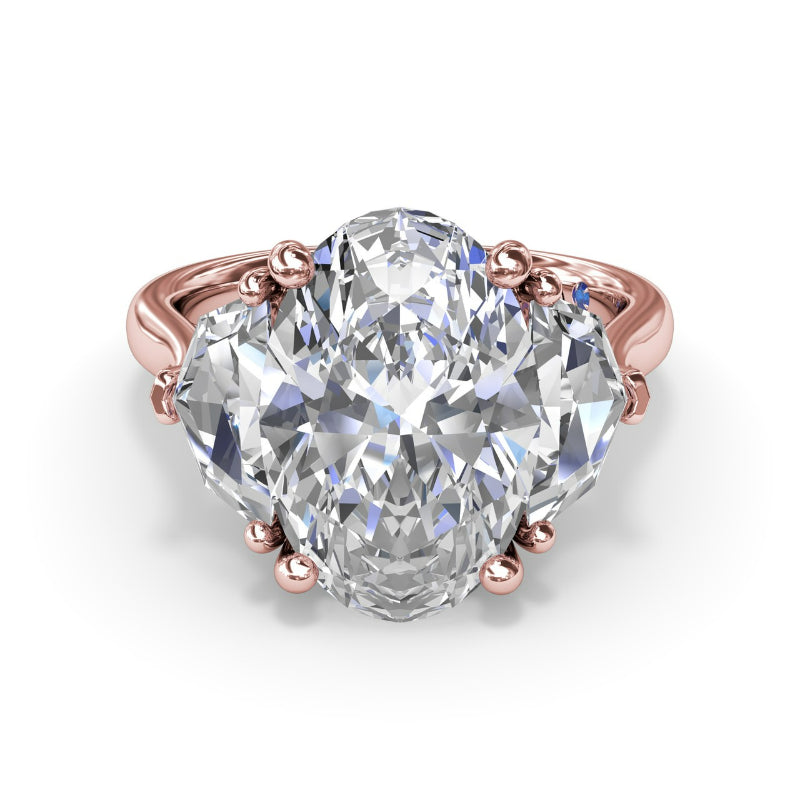 Fana Three Stone Diamond Cadillac Engagement Ring