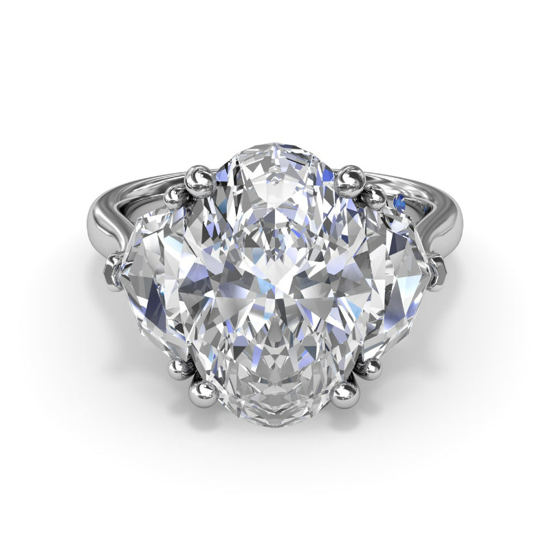 Fana Three Stone Diamond Cadillac Engagement Ring