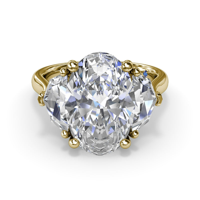 Fana Three Stone Diamond Cadillac Engagement Ring