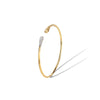 Marco Bicego Lucia Collection 18K Yellow Gold and Diamond Kissing Cuff