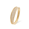 Marco Bicego Lunaria Collection 18K Yellow Gold and Diamond pave Cuff