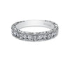 Kirk Kara CHARLOTTE Diamond Wedding Bands 18k Gold White 10DR 0.06 8DR 0.28 ENGRAVED WEDDING BAND