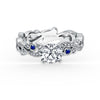 Kirk Kara ANGELIQUE Diamond Engagement Rings 18k Gold White 24DR .06 8DR .08 4SR SWIRL RING