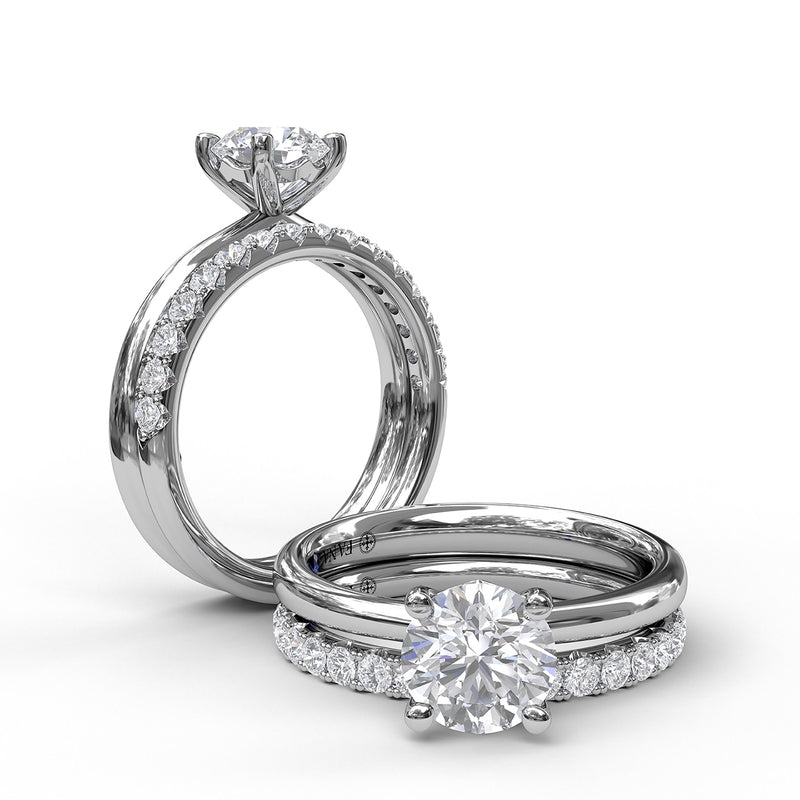 Fana Timeless Round Cut Solitaire Engagement Ring