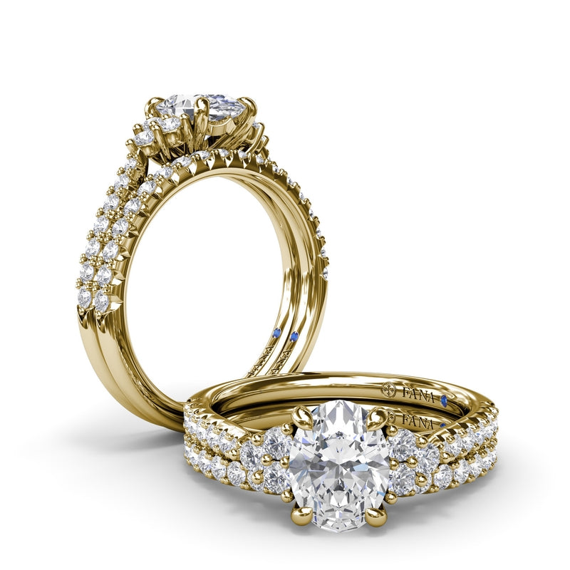 Fana Clustered Diamond Engagement Ring