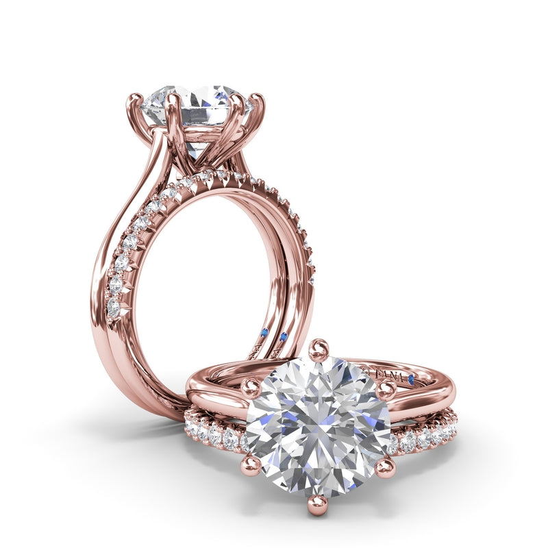 Fana Six Prong Diamond Engagement Ring