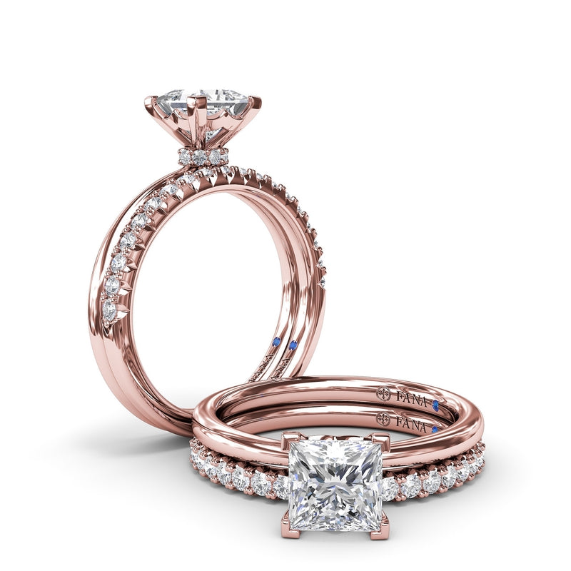 Fana Princess-Cut Diamond Engagement Ring