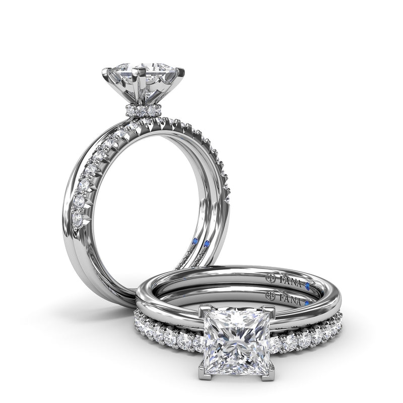 Fana Princess-Cut Diamond Engagement Ring