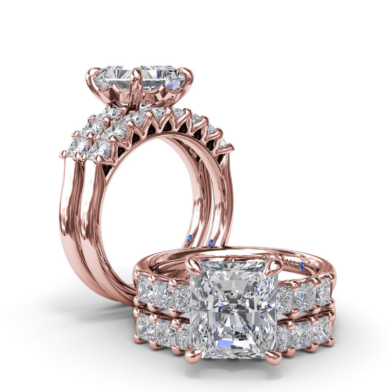 Fana Princess Cut Diamond Wedding Band