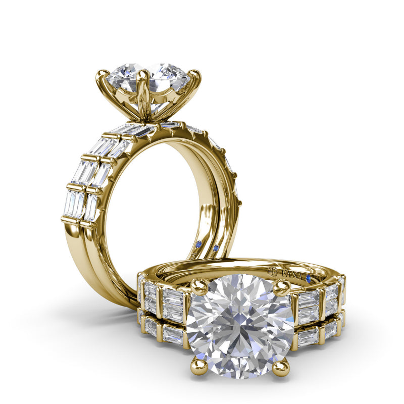 Fana Beautiful Baguette Diamond Wedding Band