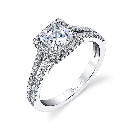 0.45tw Semi-Mount Engagement Ring With 1ct  Pri Head