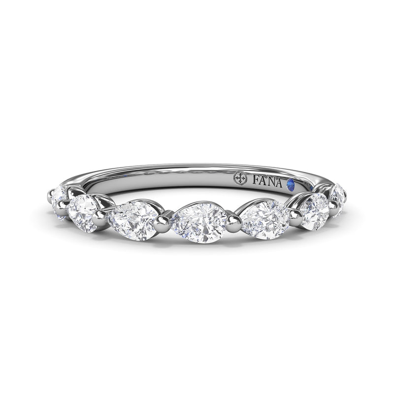 Fana Perfectionist Pear Diamond Wedding Band