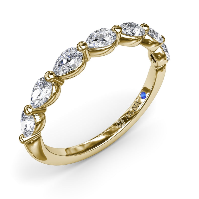 Fana Perfectionist Pear Diamond Wedding Band