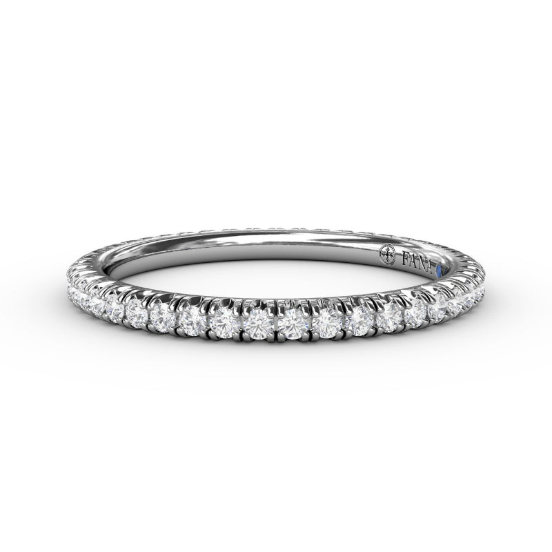 Fana Delicate Modern Pave Anniversary Band