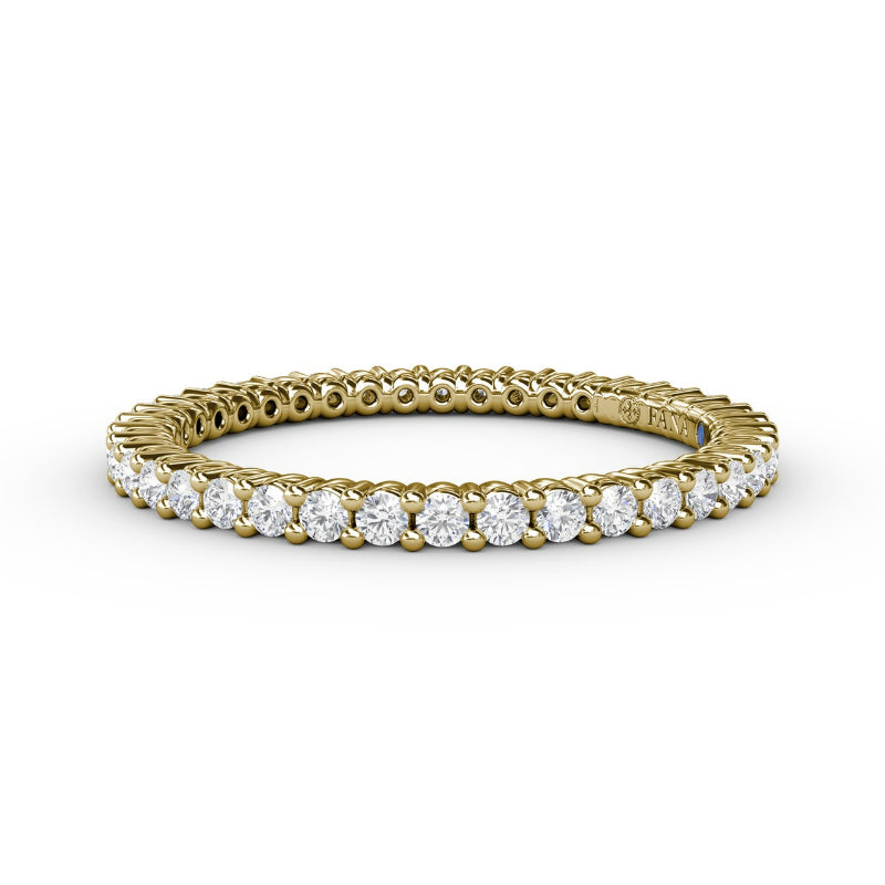 Fana Classic Round Shared Prong Eternity Band