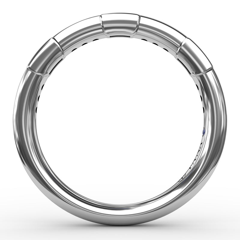 Fana Sapphire Baguette and Diamond Band