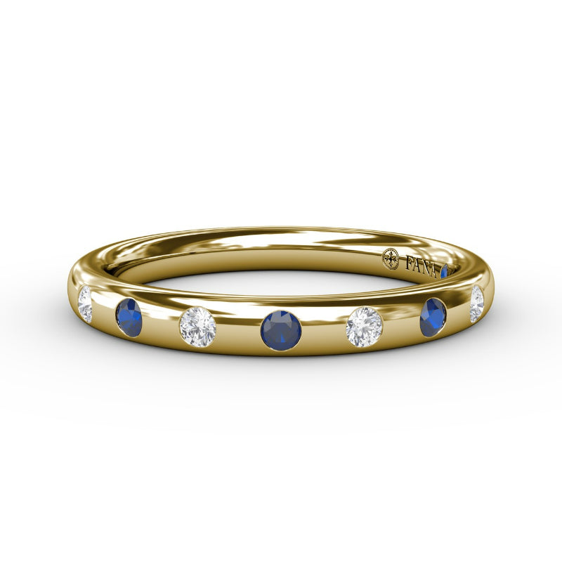 Fana Sapphire Flush Setting Band