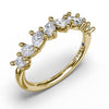 Fana Pear Cluster Diamond Ring