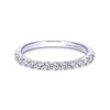 Gabriel & Co. 14k White Gold Contemporary Anniversary Wedding Band