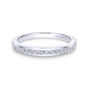 Gabriel & Co. 14k White Gold Contemporary Anniversary Wedding Band