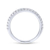 Gabriel & Co. 14k White Gold Contemporary Anniversary Wedding Band