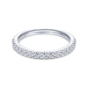 Gabriel & Co. 14k White Gold Contemporary Anniversary Wedding Band