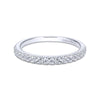 Gabriel & Co. 14k White Gold Contemporary Anniversary Wedding Band