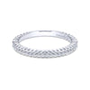 Gabriel & Co. 14k White Gold Contemporary Anniversary Wedding Band