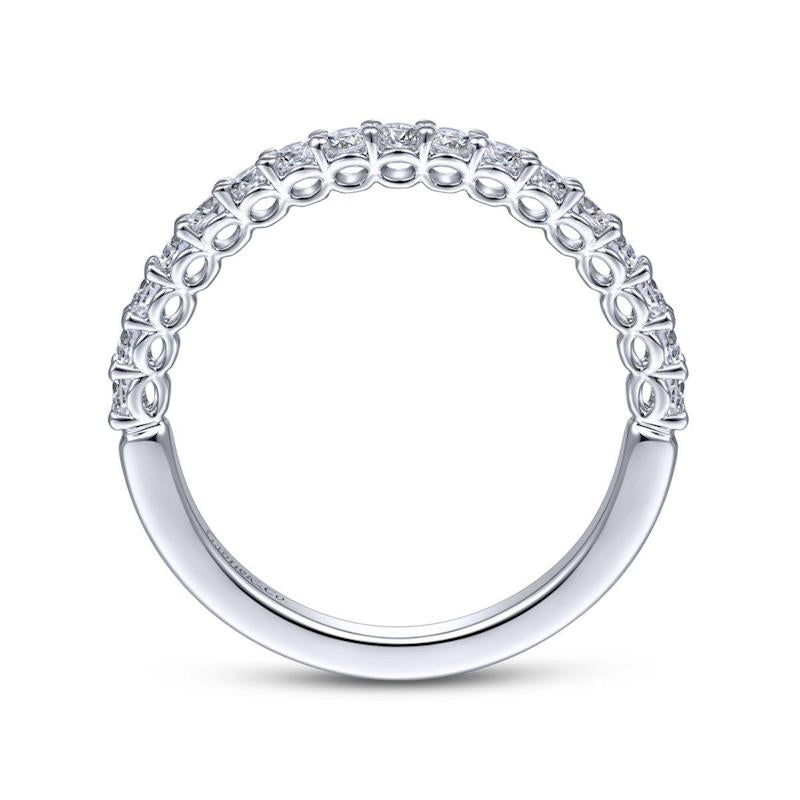 Gabriel & Co. 14k White Gold Wedding Band