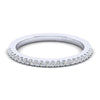 Gabriel & Co. 14k White Gold Contemporary Anniversary Wedding Band