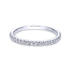 Gabriel & Co. 14k White Gold Contemporary Anniversary Wedding Band