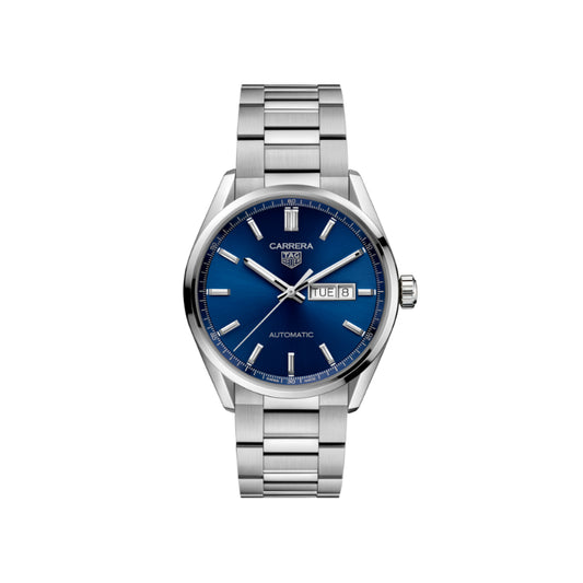 TAG Heuer Carrera Calibre 5 Automatic Mens Blue Steel Watch