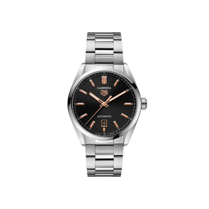 TAG Heuer Carrera Calibre 5 Automatic Mens Black Steel Watch