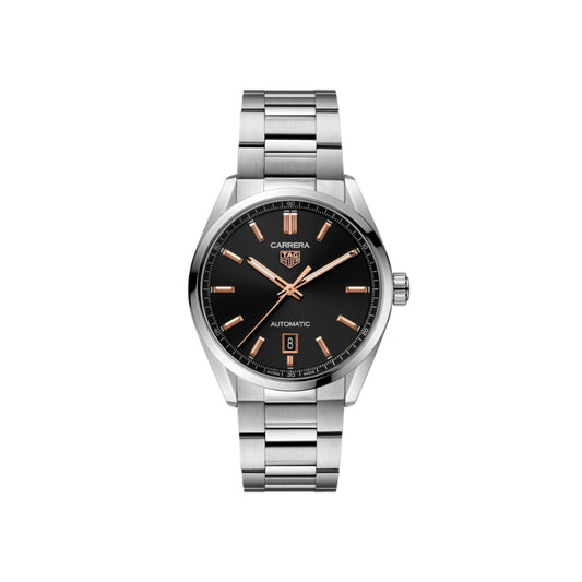 TAG Heuer Carrera Calibre 5 Automatic Mens Black Steel Watch