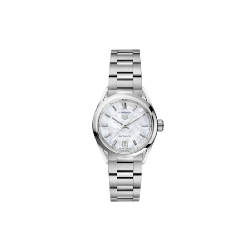 TAG Heuer Carrera Calibre 9 Automatic Ladies Mother Of Pearl Steel Watch