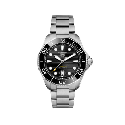 TAG Heuer Aquaracer Calibre 5 Automatic Mens Black Steel Watch