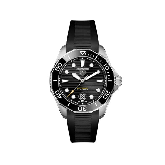 TAG Heuer Aquaracer Calibre 5 Automatic Mens Black Rubber Watch
