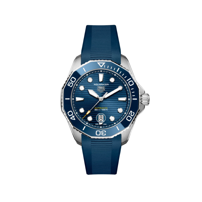 TAG Heuer Aquaracer Calibre 5 Automatic Mens Blue Rubber Watch